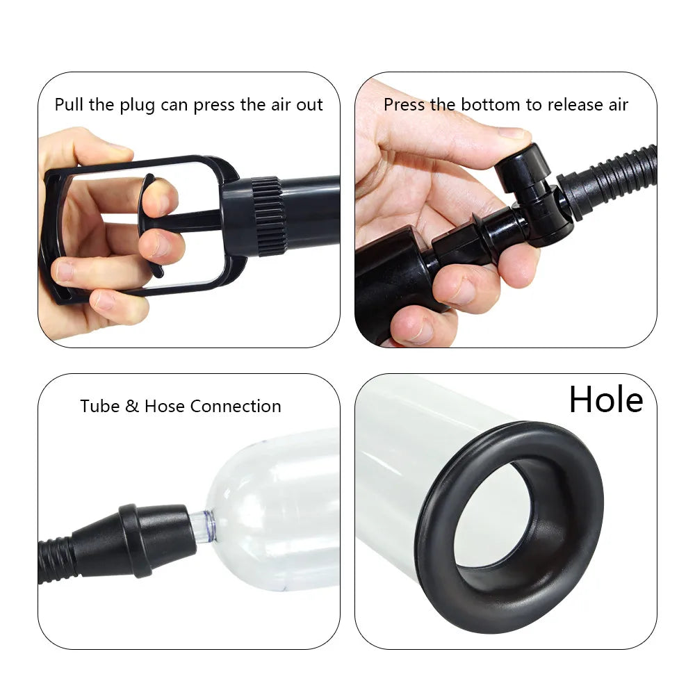 Manual Penis Pump Sex Toys for Men Penis Enlargement Pump