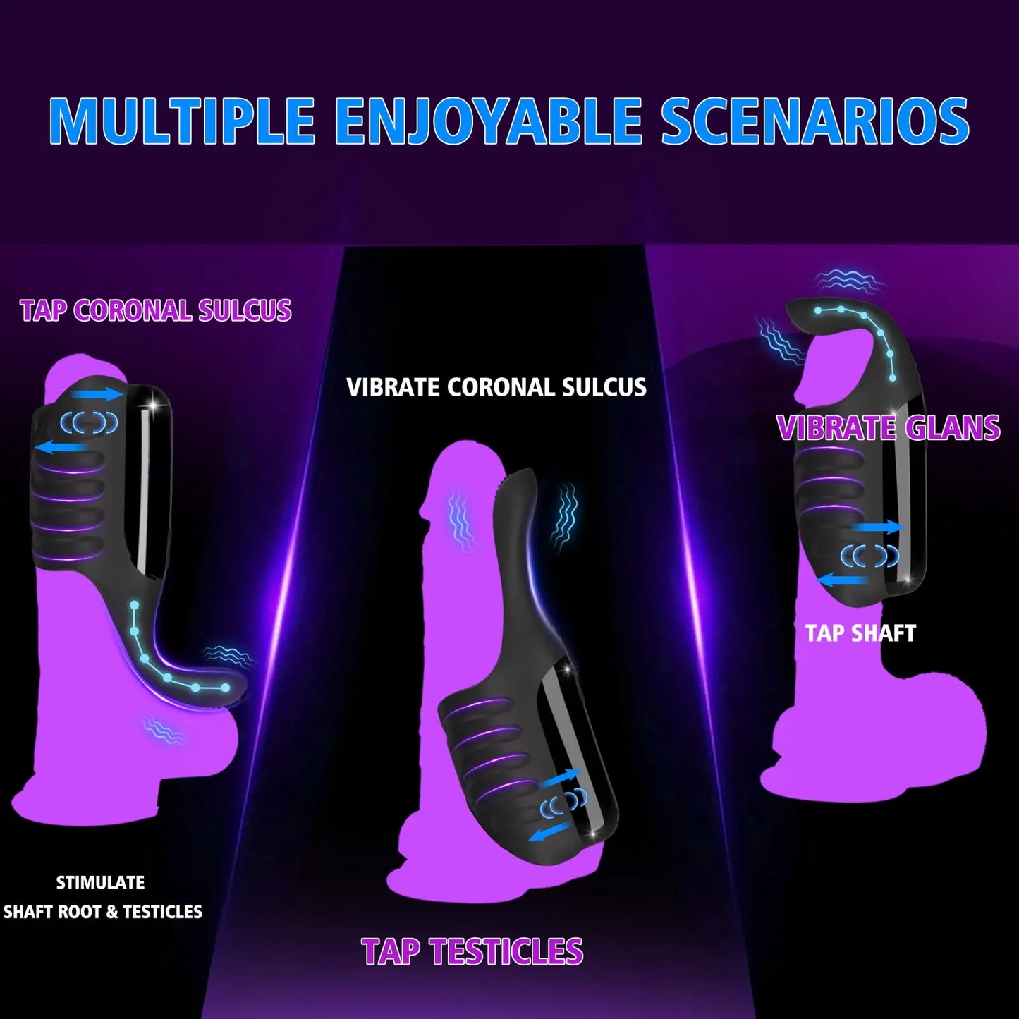 Adjustable Tapping Male Masturbator Automatic Erection Trainer