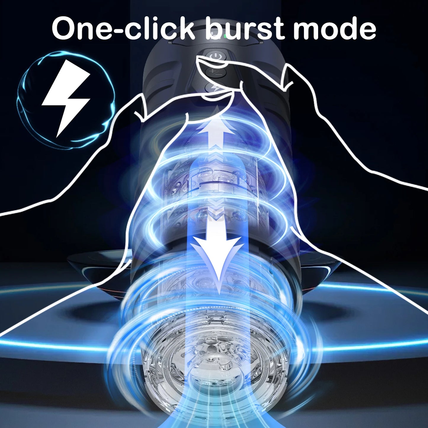 Automatic Male Masturbator 7 Thrusting Rotating Modes