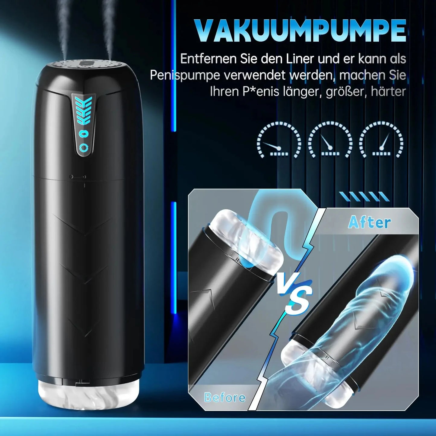 Male Electric Masturbation Cup Blowjob Vibrator Sex Toy