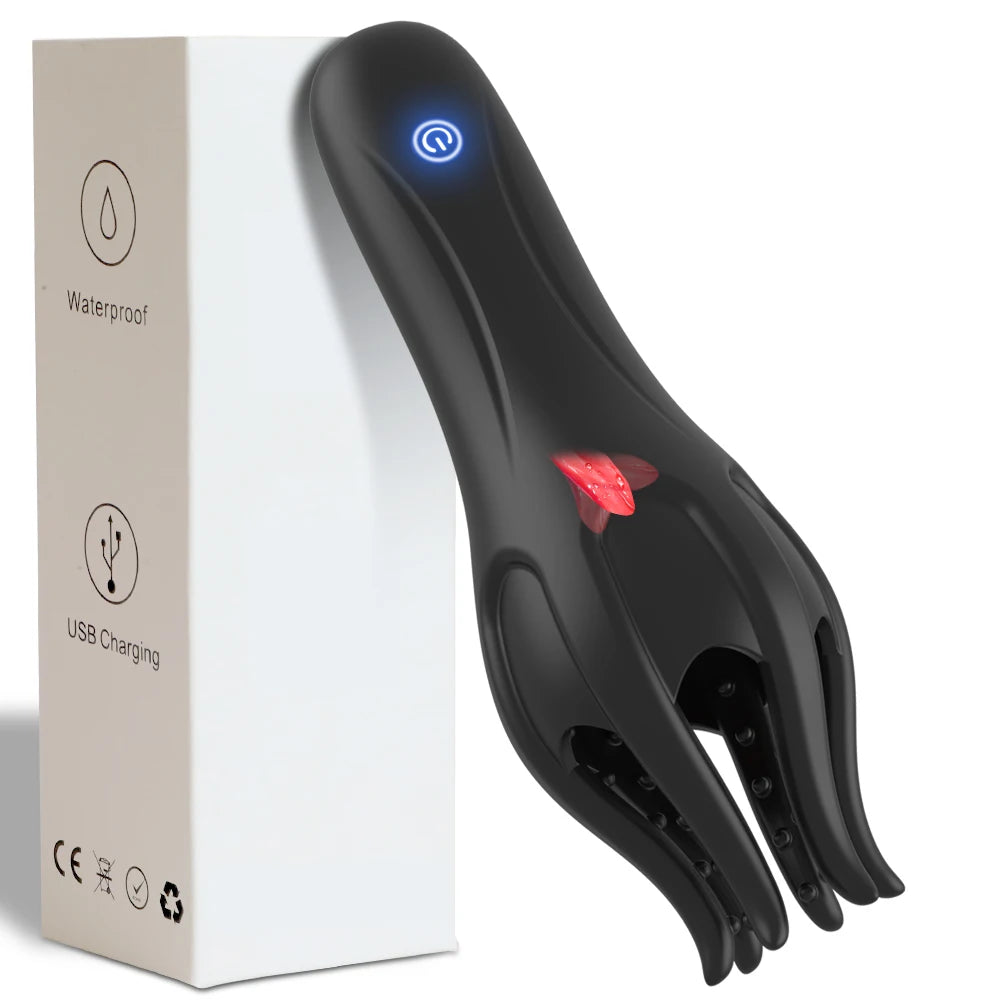 Glans Trainer Penis Massage Male Masturbator 10 Speed Vibrator