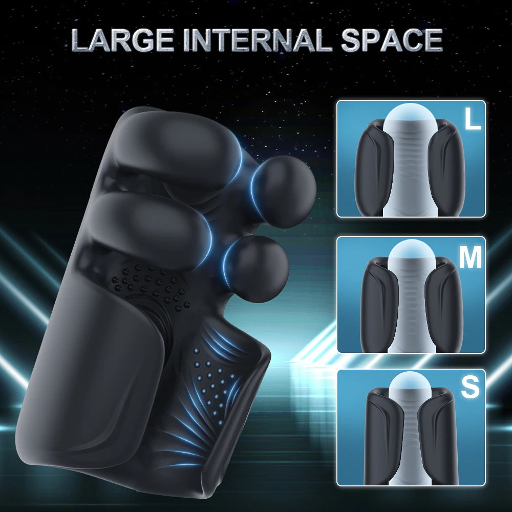 Male Masturbator Penis Training Glans Vibrator Stimulator