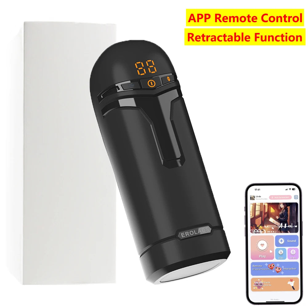 5 In 1 Male Masturbation Cup App Control Suction Vibrator