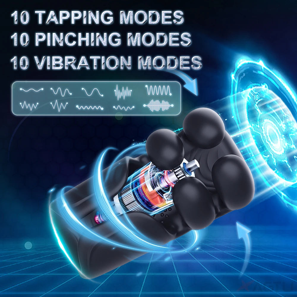 Male Masturbator Penis Training Glans Vibrator Stimulator