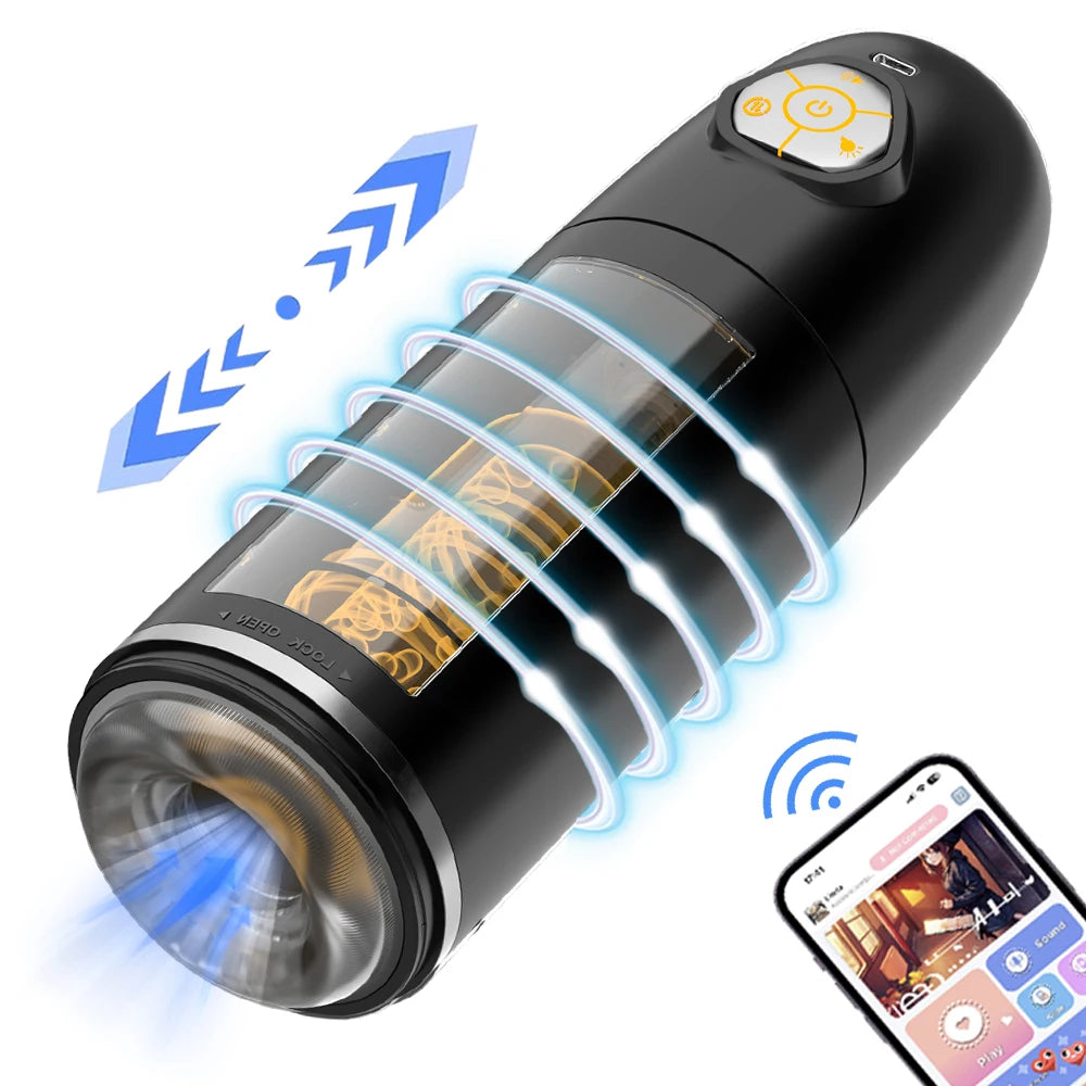 Automatic Male Masturbator APP Controlled Penis Pump for Men