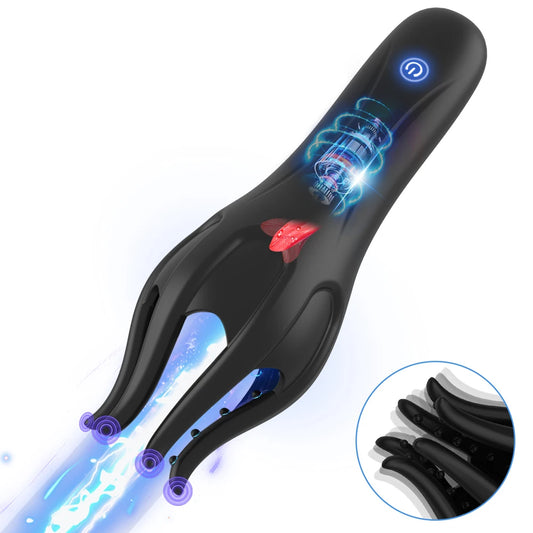 Glans Trainer Penis Massage Male Masturbator 10 Speed Vibrator