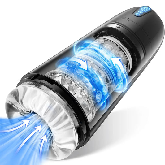 Male Electric Masturbation Cup Blowjob Vibrator Sex Toy