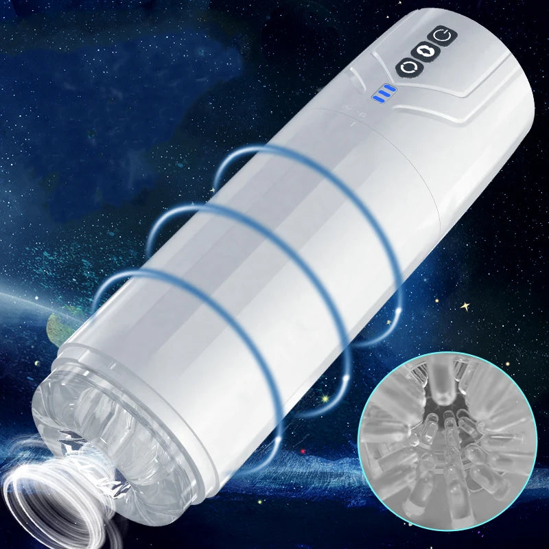 Automatic Telescopic Sucking Rotation Male Masturbation Cup