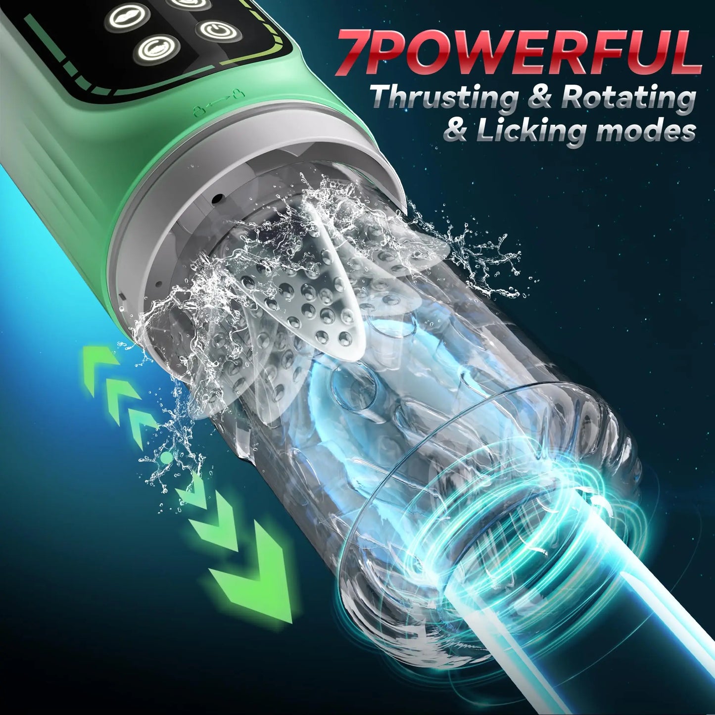 4in1 LCD Automatic Male Masturbator Pocket Pussy Sex Toys