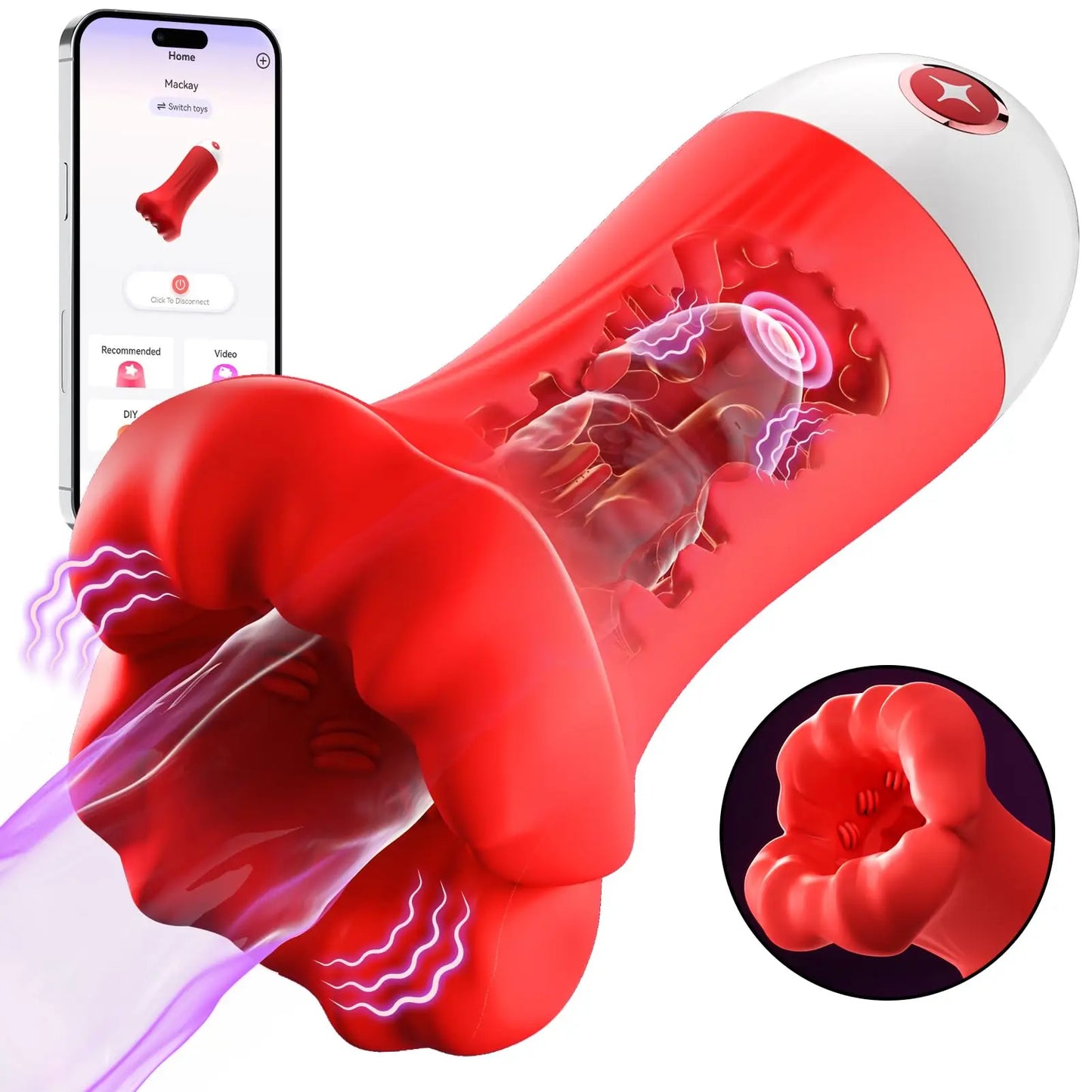 Blowjob Male Masturbator APP Control for Endurance Training