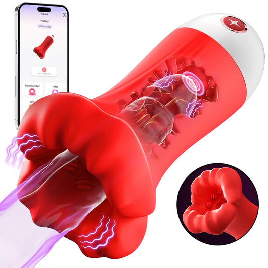 Blowjob Male Masturbator APP Control for Endurance Training