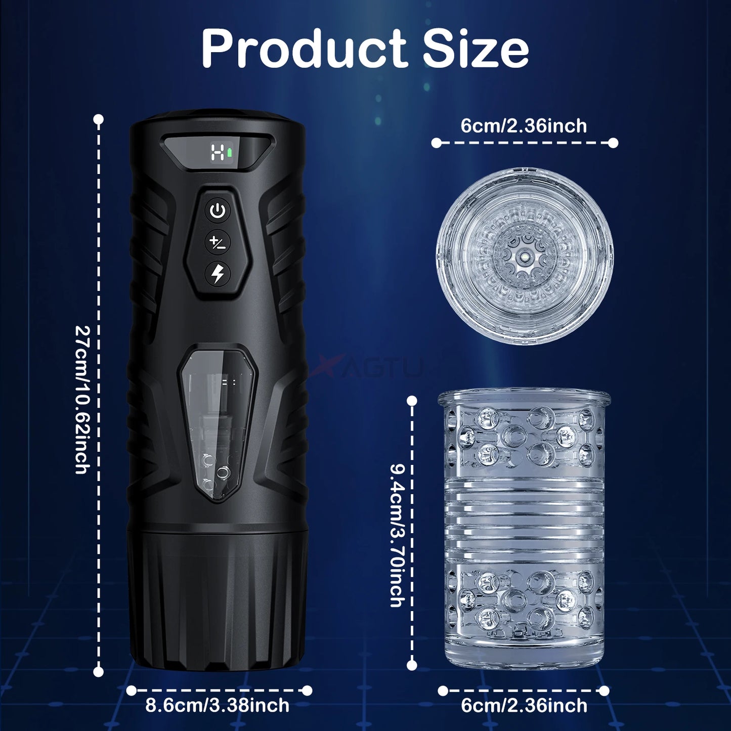 Automatic Male Masturbator 7 Thrusting Rotating Modes