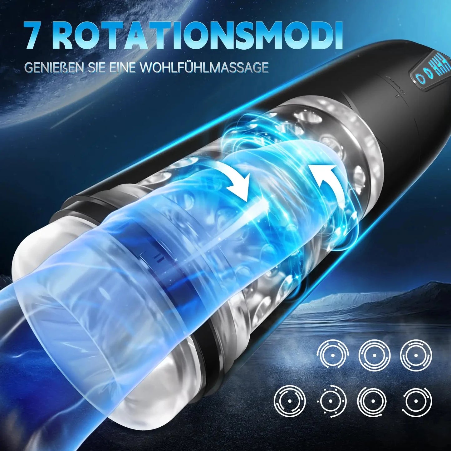 Male Electric Masturbation Cup Blowjob Vibrator Sex Toy