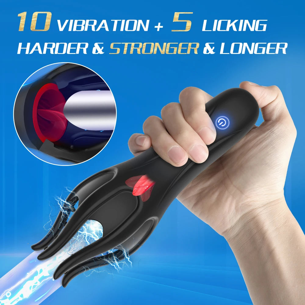 Glans Trainer Penis Massage Male Masturbator 10 Speed Vibrator