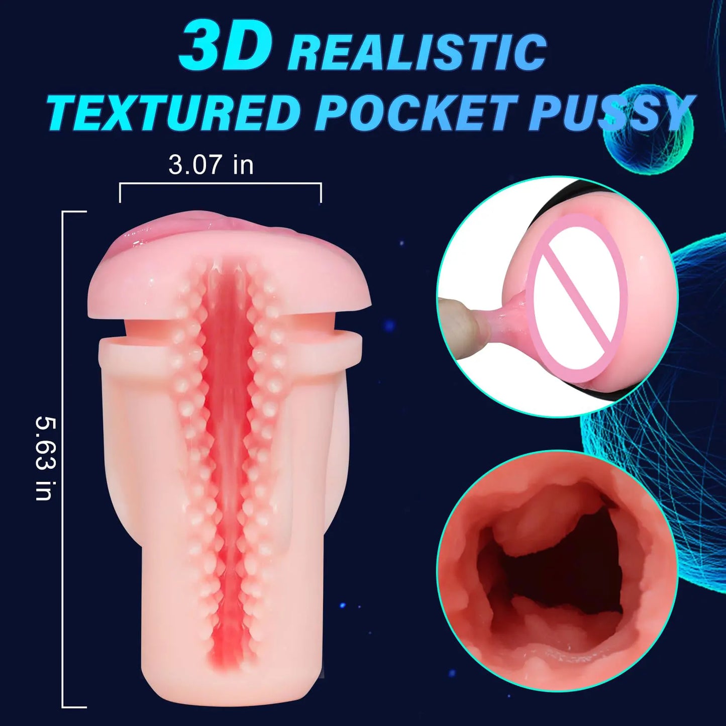 Realistic Vagina Automatic Male Masturbator Pocket Pussy