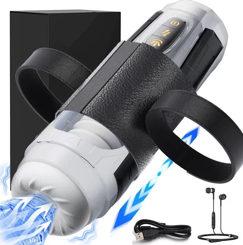 Telescopic Rotation Masturbator Cup Vagina Blowjob Sex Toy