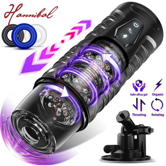 Hannibal Automatic Male Masturbator 7 Thrusting Modes Cup