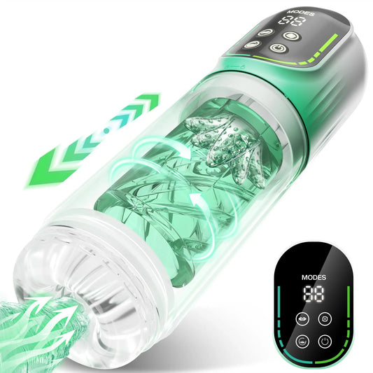 4in1 LCD Automatic Male Masturbator Pocket Pussy Sex Toys