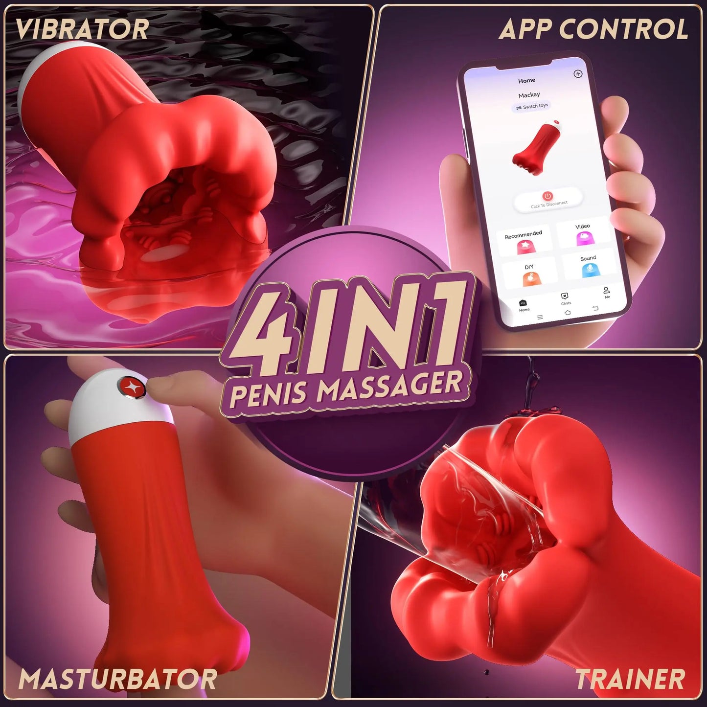 Blowjob Male Masturbator APP Control for Endurance Training