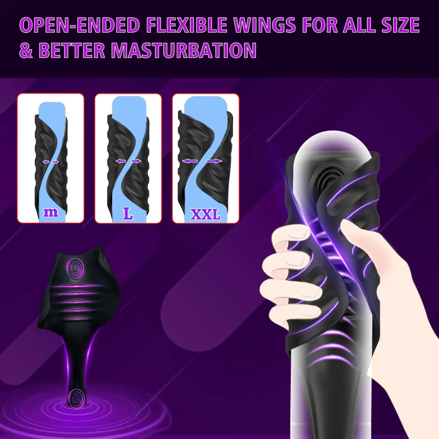 Adjustable Tapping Male Masturbator Automatic Erection Trainer