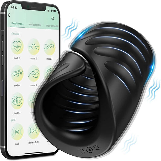 HESEKS Male Masturbator Penis Training Vibrator With APP Control