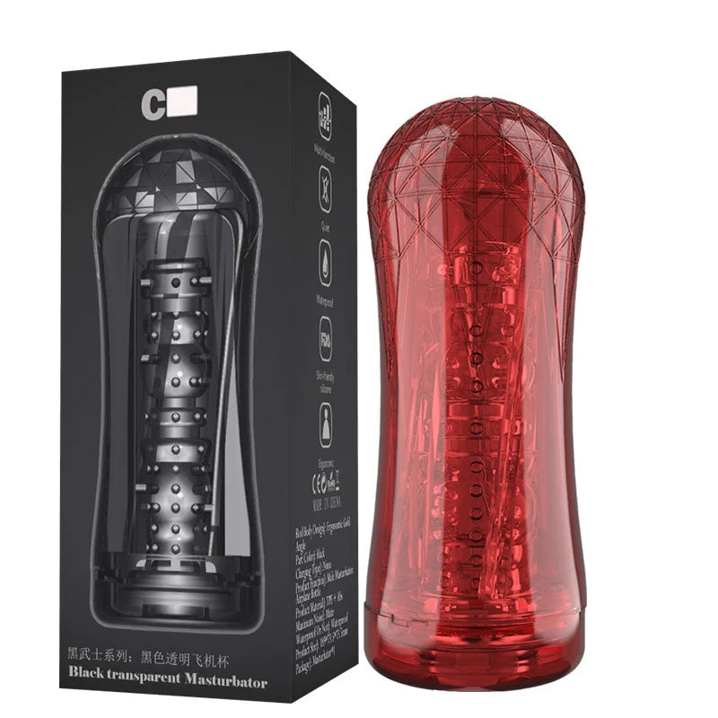 Violent Juicing Aircraft Cup 3-Channel Male Masturbation Device