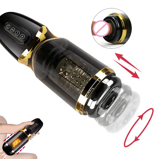 Automatic Telescopic Sucking Rotation Male Masturbation Cup
