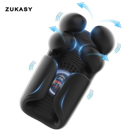 Male Masturbator Penis Training Glans Vibrator Stimulator