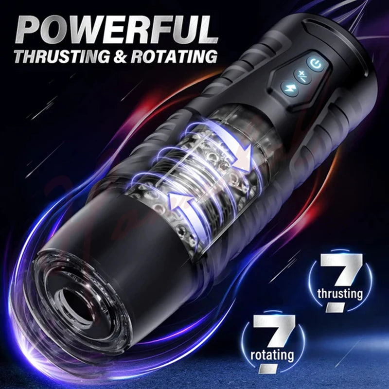 Hannibal Automatic Male Masturbator 7 Thrusting Modes Cup