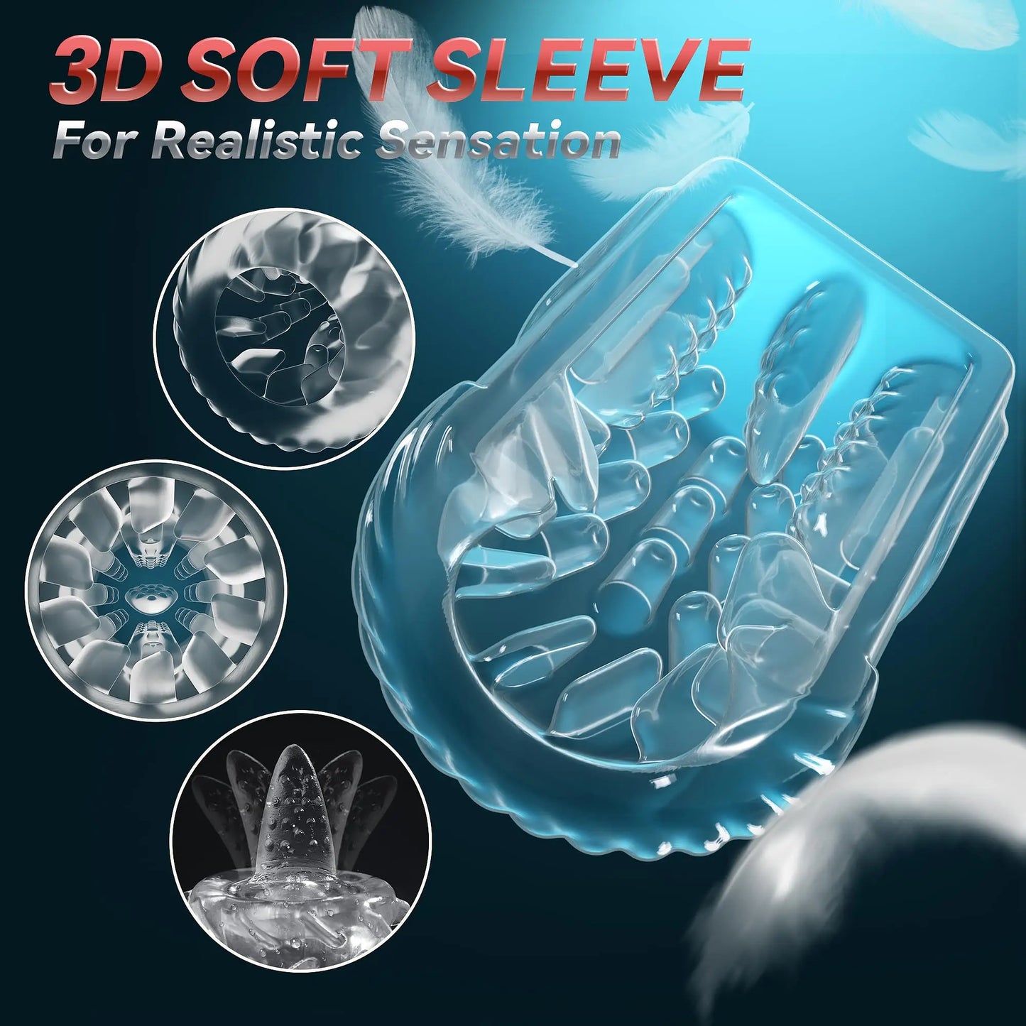 4in1 LCD Automatic Male Masturbator Pocket Pussy Sex Toys