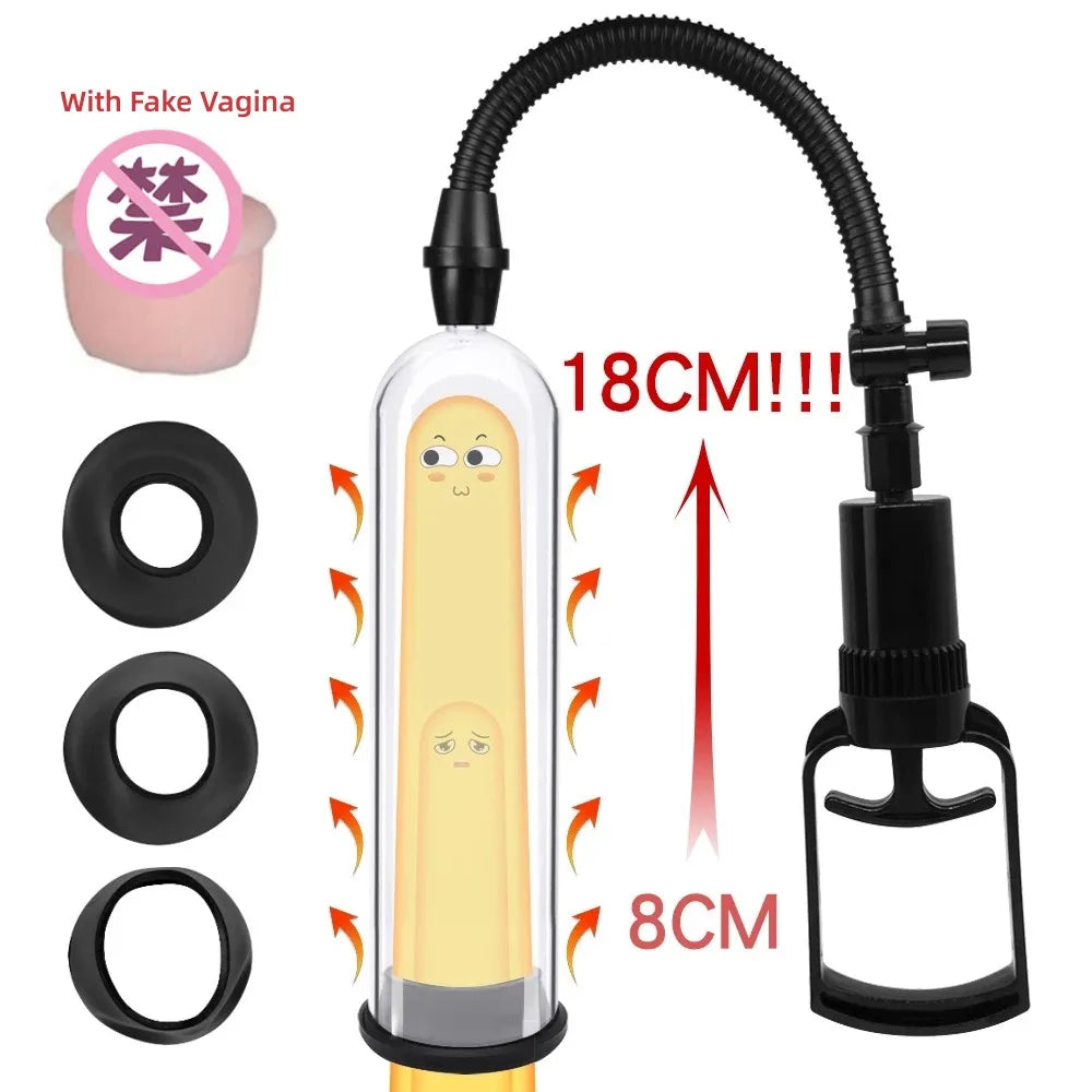 Manual Penis Pump Sex Toys for Men Penis Enlargement Pump