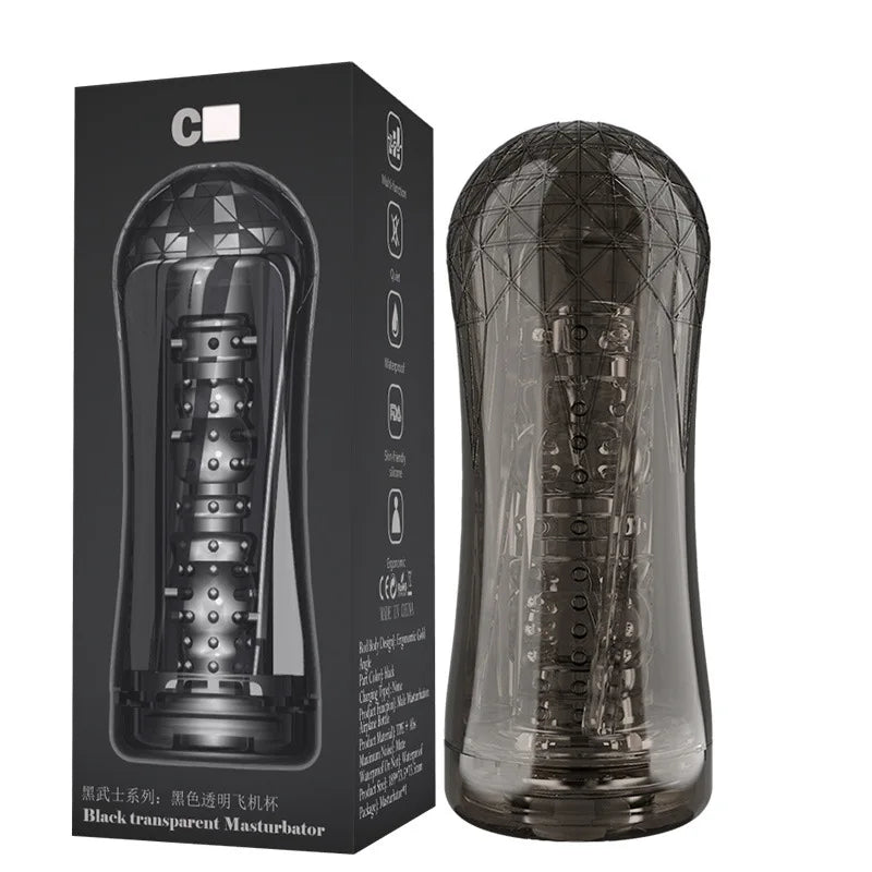 Violent Juicing Aircraft Cup 3-Channel Male Masturbation Device